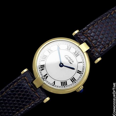 must de cartier vendome watch|cartier vermeil must set.